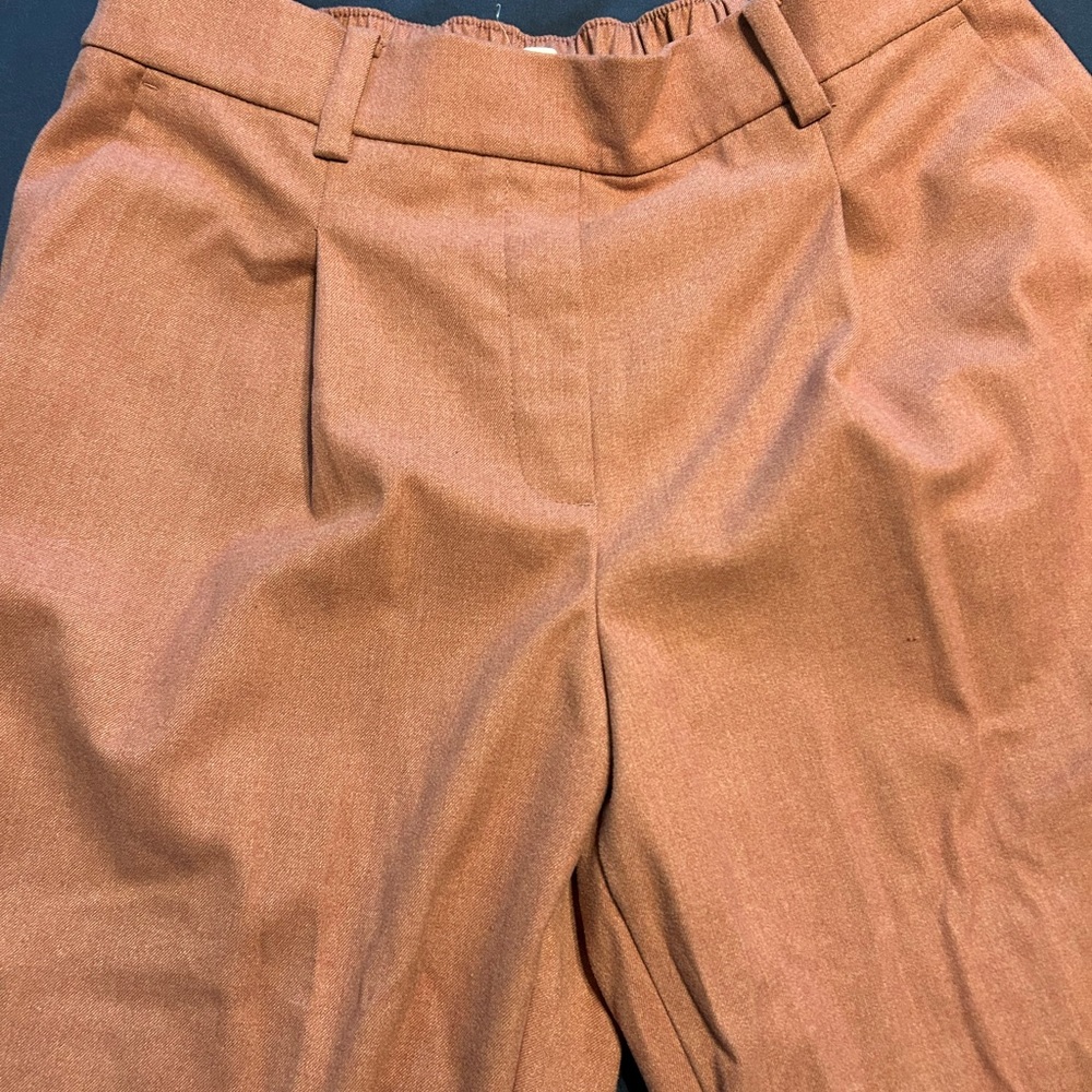 Pink Loft brushed flannel pull- on pants size LP